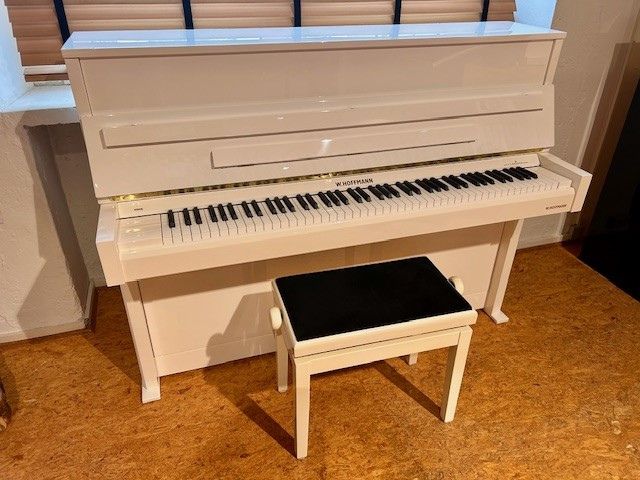 W. Hoffmann Klavier Vision V2, weiß poliert, 114cm